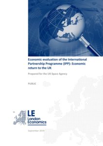 UK Space Agency: Economic evaluation of the International Partnership Programme: Economic return to the UK